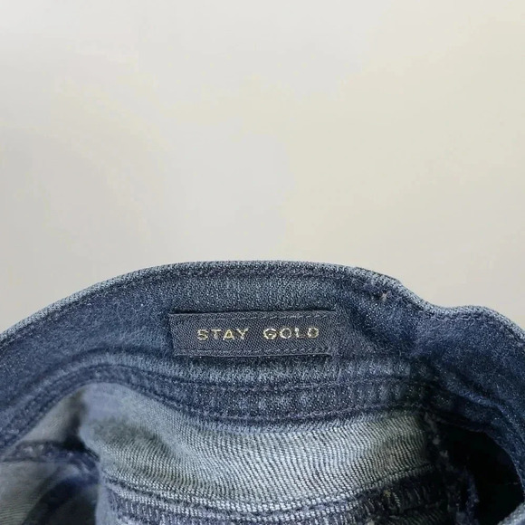 CITIZENS of HUMANITY Ingrid Stretch Low Waist Flare Stay Gold Dark Wash Jeans - Picture 8 of 15